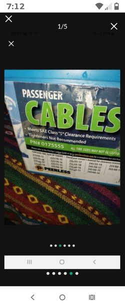 175555 Snow Cables See Pictures For Specs 40 Condition New A
