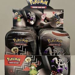 POKEMON BLACK BOLT & WHITE FLARE UNOVA MINI TIN DISPLAY (8 TINS) - SEALED