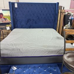 King Size Bed And Mattress And Box Spring 