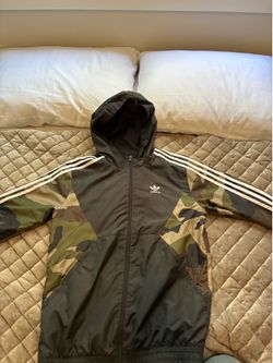 adidas Originals Camo Full-Zip Windbreaker.