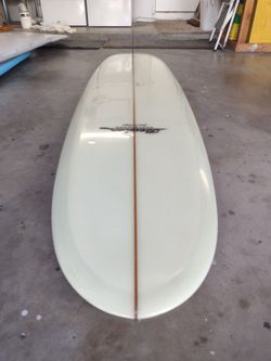 Becker Longboard Surfboard (San Onofre) + Bag & Wood Fin