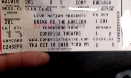 Bring the horizon concert tickets