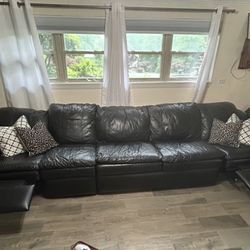 Italian leather couch