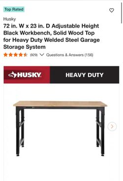 New husky table