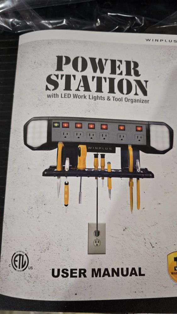 Power Station With Two LED Work Lights - New