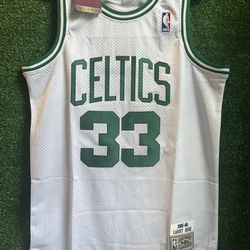 LARRY BIRD BOSTON CELTICS MITCHELL & NESS JERSEY BRAND NEW WITH TAGS SIZE MEDIUM, LARGE AND XL AVAILABLE 
