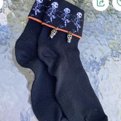 Halloween Skull Socks Adult