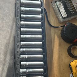 Snap On 1/2 Socket Set Like New $350