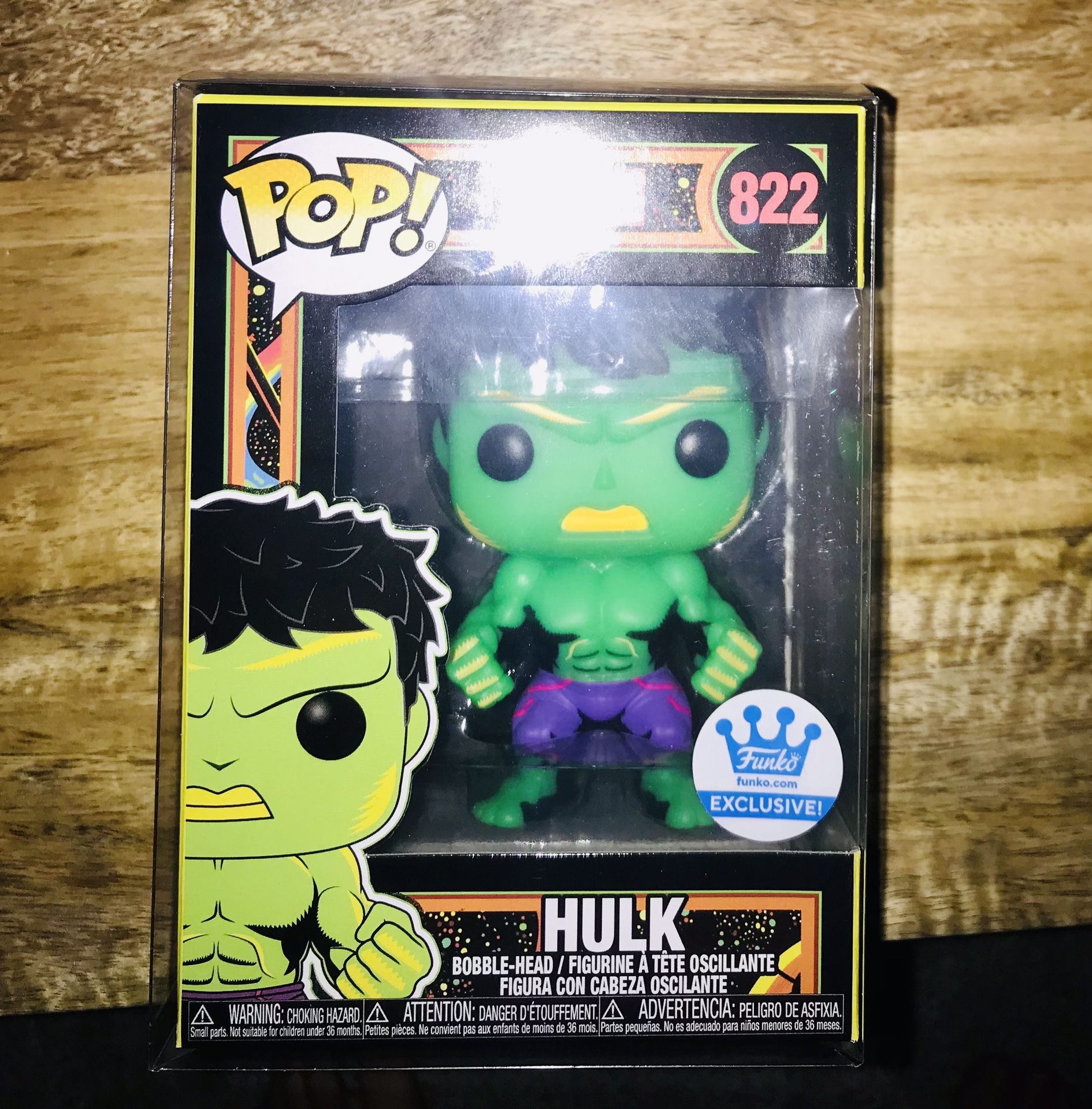 Blacklight Hulk 822 Funko Pop