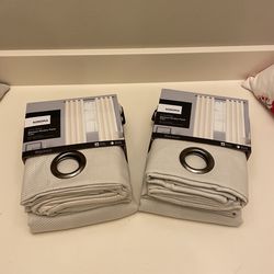 2x Sonoma Blackout 1-Panel Irvine Stripe Window Curtain 50 X 84 In 50”x84” Brand New 