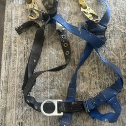 Full Body Harness w/ EZ Stop II Shock Absorber Lanyard Combo