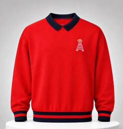 Angels throwback crewneck size  xl