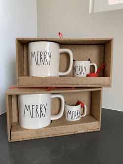 Coffee Tea Mug Espresso Cup Merry Christmas Rae Dunn 2018 Collection