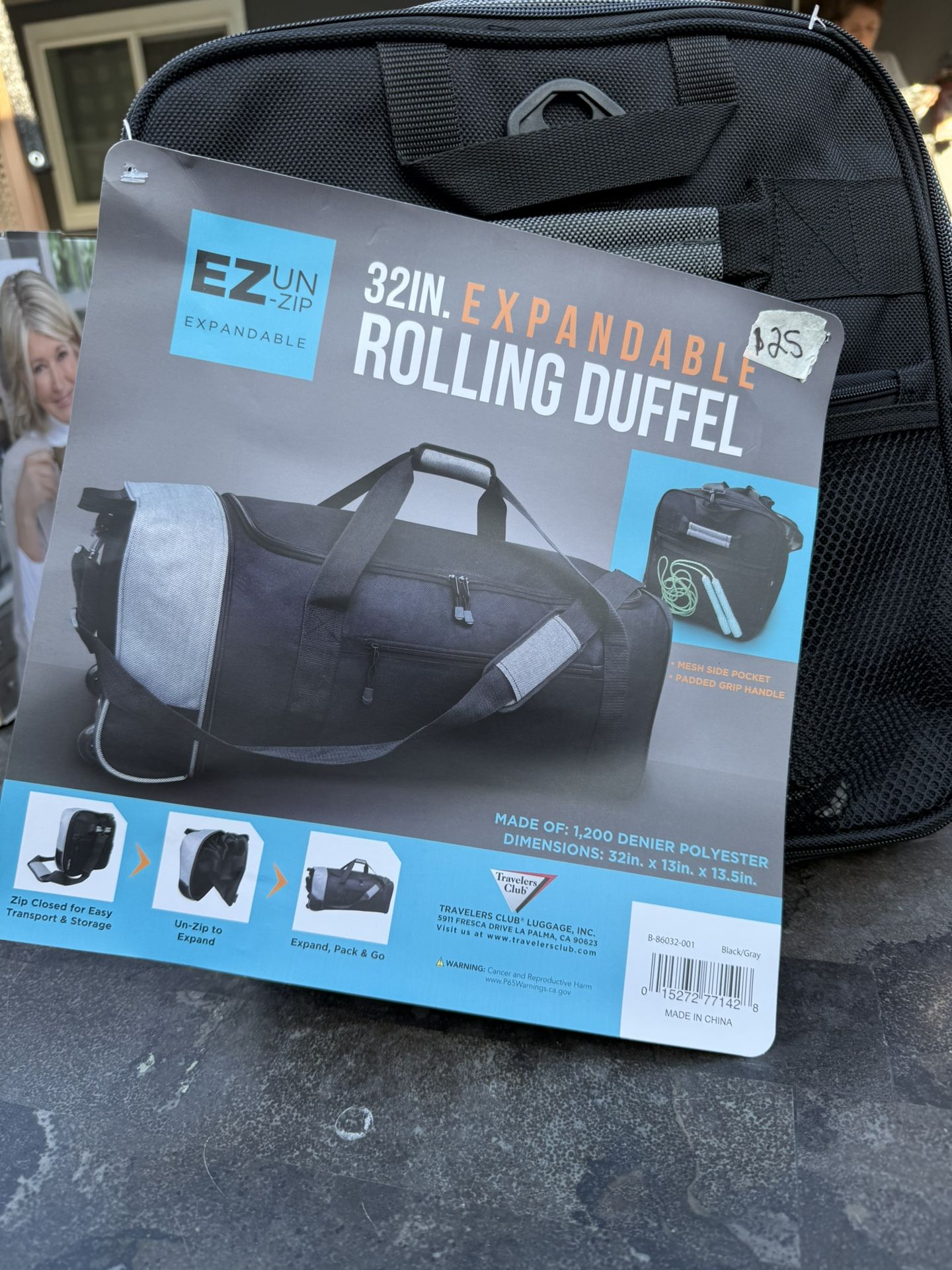 Foldable Rolling Duffle Bag