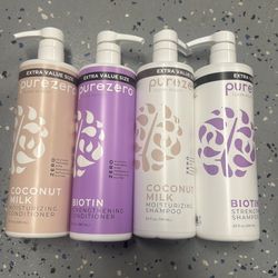 Purezero shampoo and conditioner