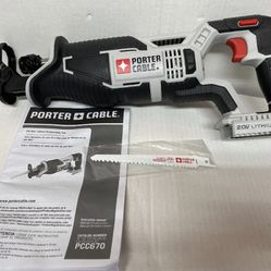  Porter Cable PCC670 20V Max Lithium Reciprocating Saw Tool Only NEW