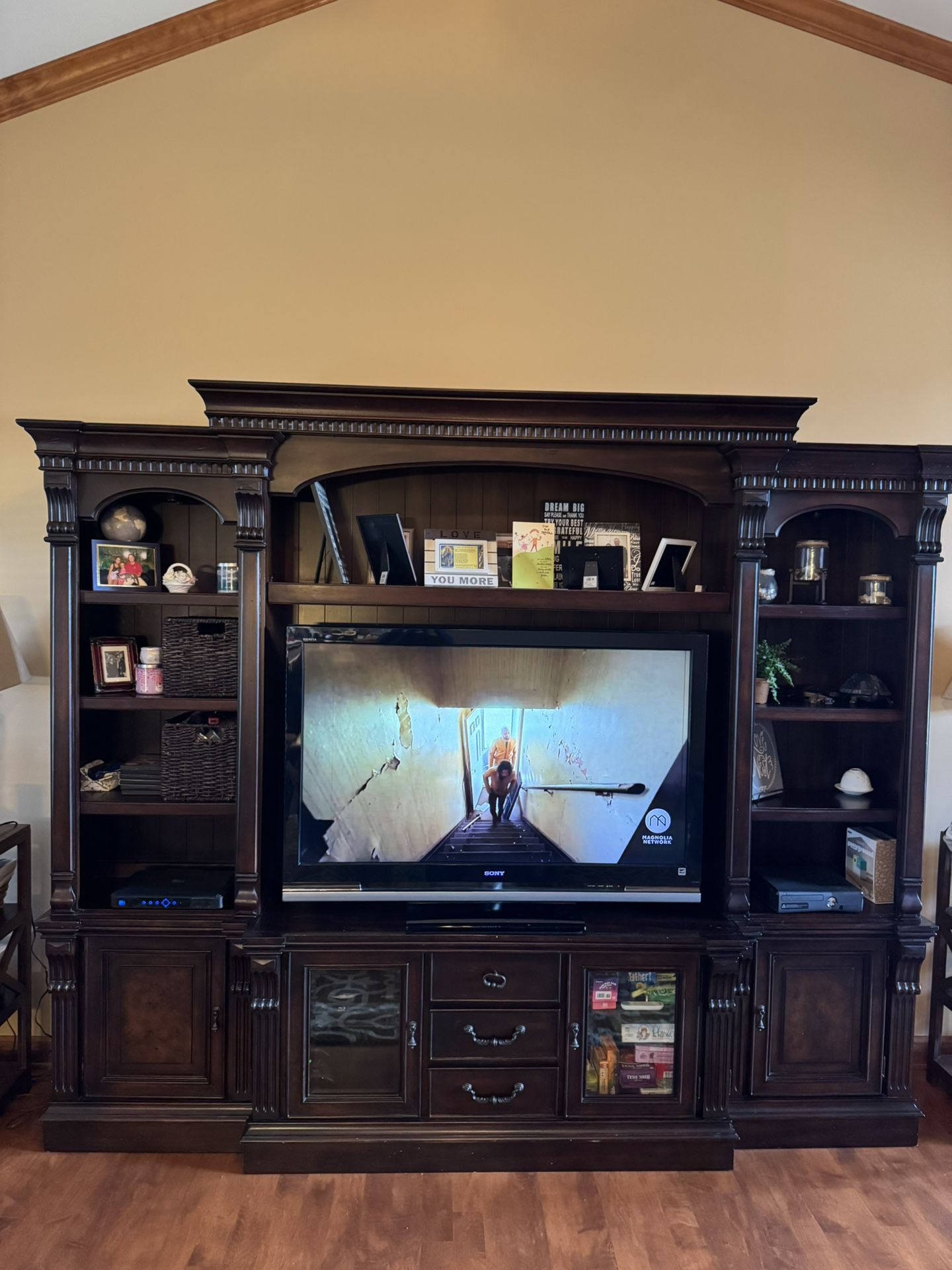 Solid Wood Entertainment Center