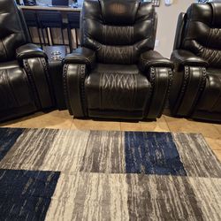 Leather Recliners (set of 3)