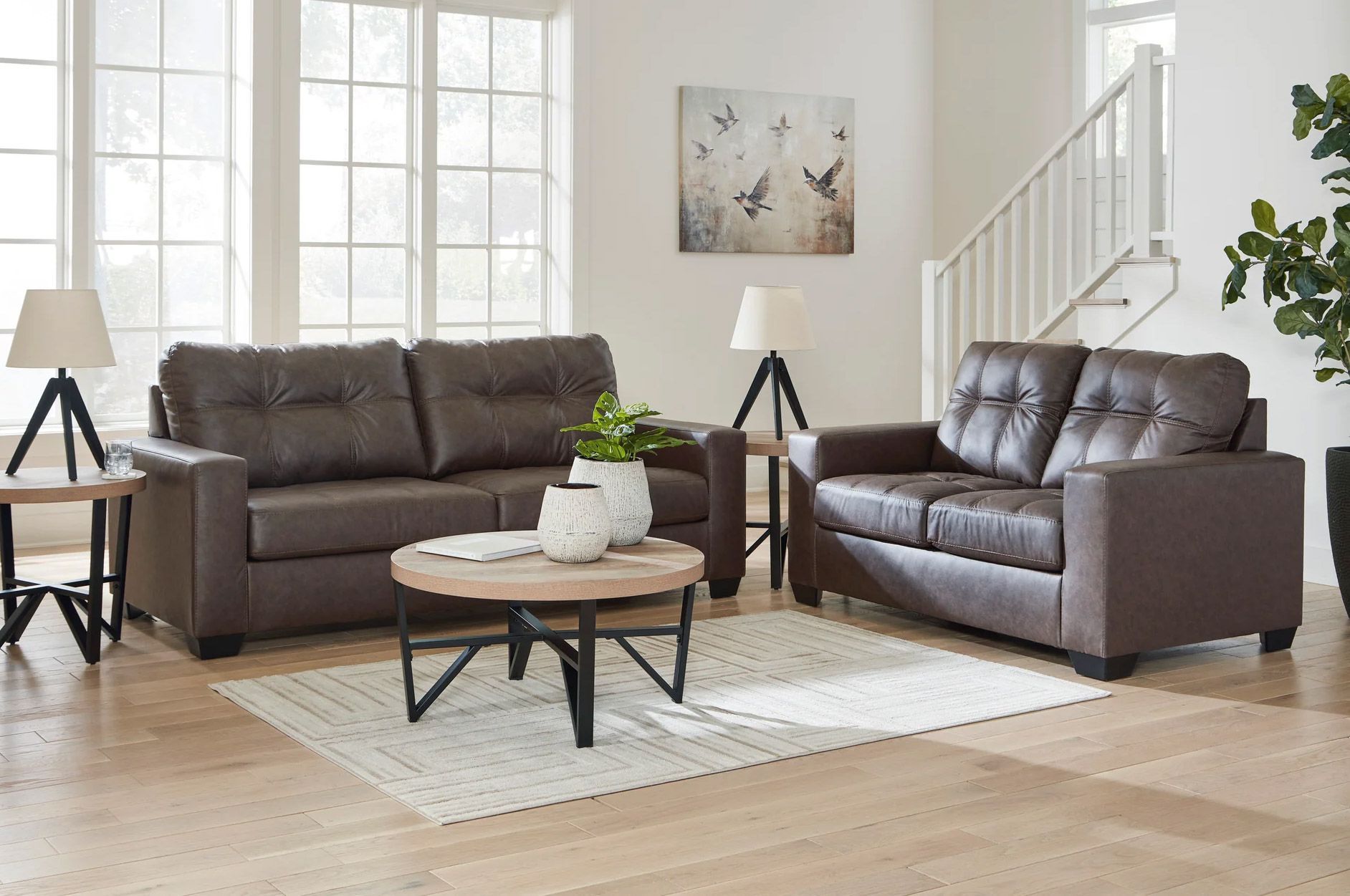 Brown Sofa and Loveseat - Wholesale Prices Unbeatable Value