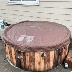 6-Person Inflatable Hot Tub w/ WiFi Heater + Extras