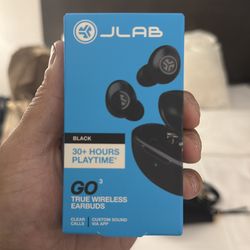 JLab Go Air Pop True Wireless Earbuds - Black - 30+ Hr Battery