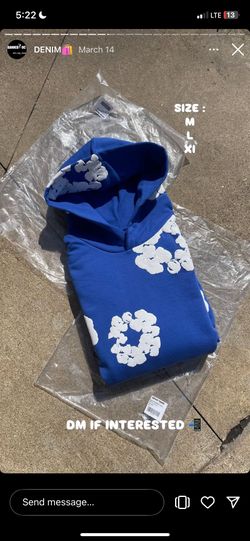 Blue Denim Tear Hoodie