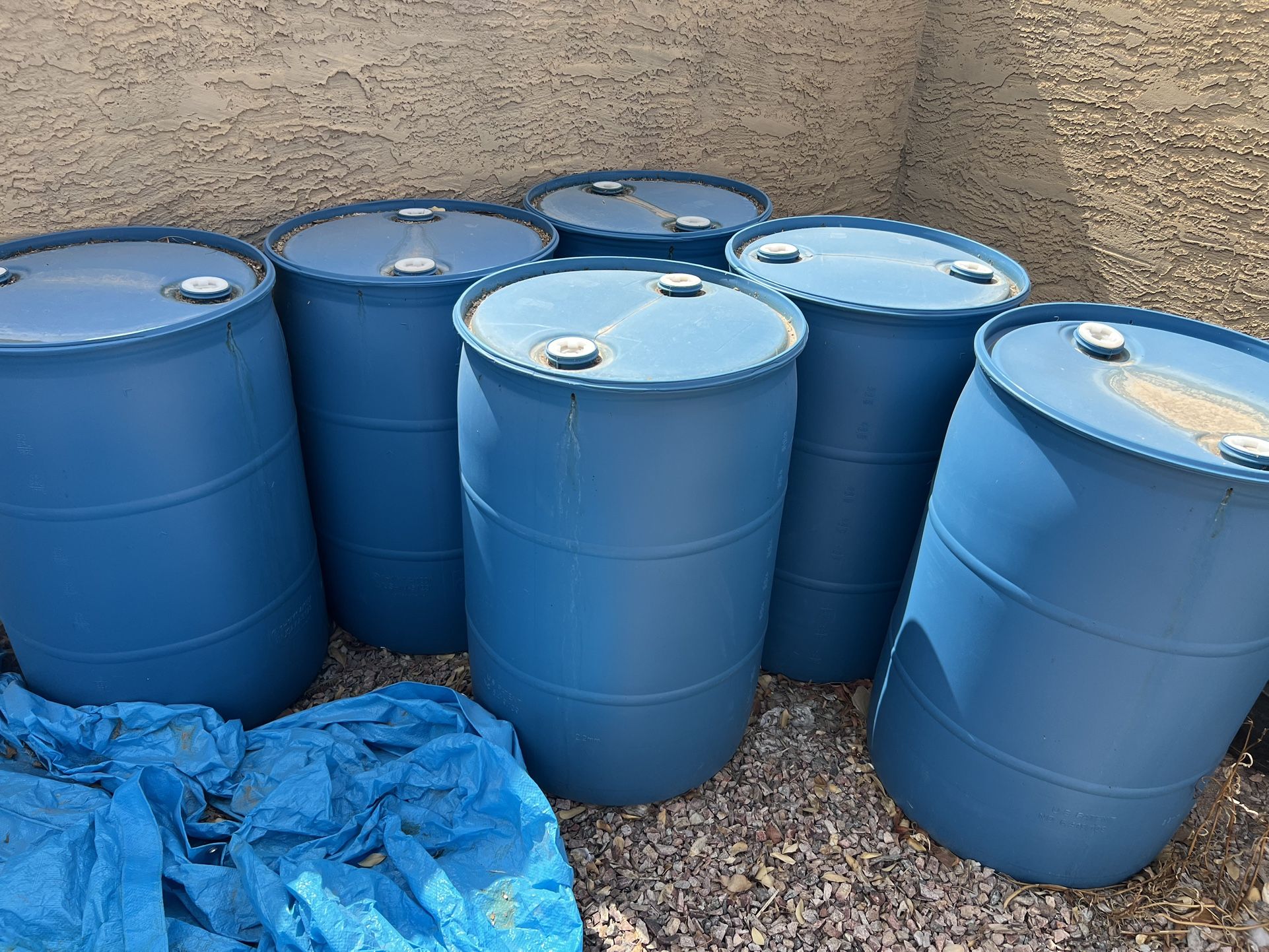 55 Gallon Plastic Drums