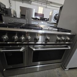 48" GE MONOGRAM DUAL FUEL RANGE STAINLESS STEEL 