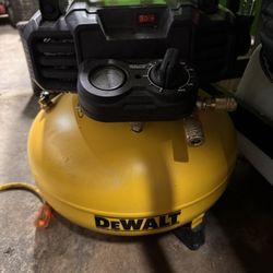 Dewalt Air Compressor Plus Hose And Nail Gun