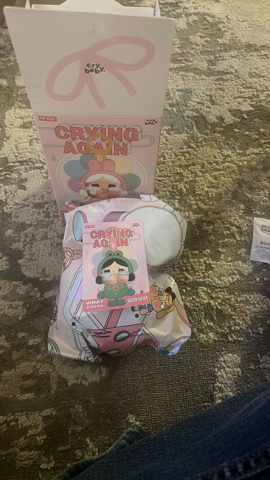 What A Frog Crybaby Crying Again Authentic Popmart 