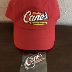 Raising Canes Cap And Keychain 