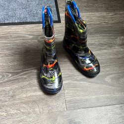 Waterproof rain little kids (boy) boots