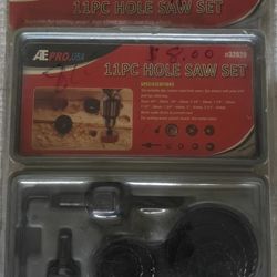 11 Piece Hole Saw Set