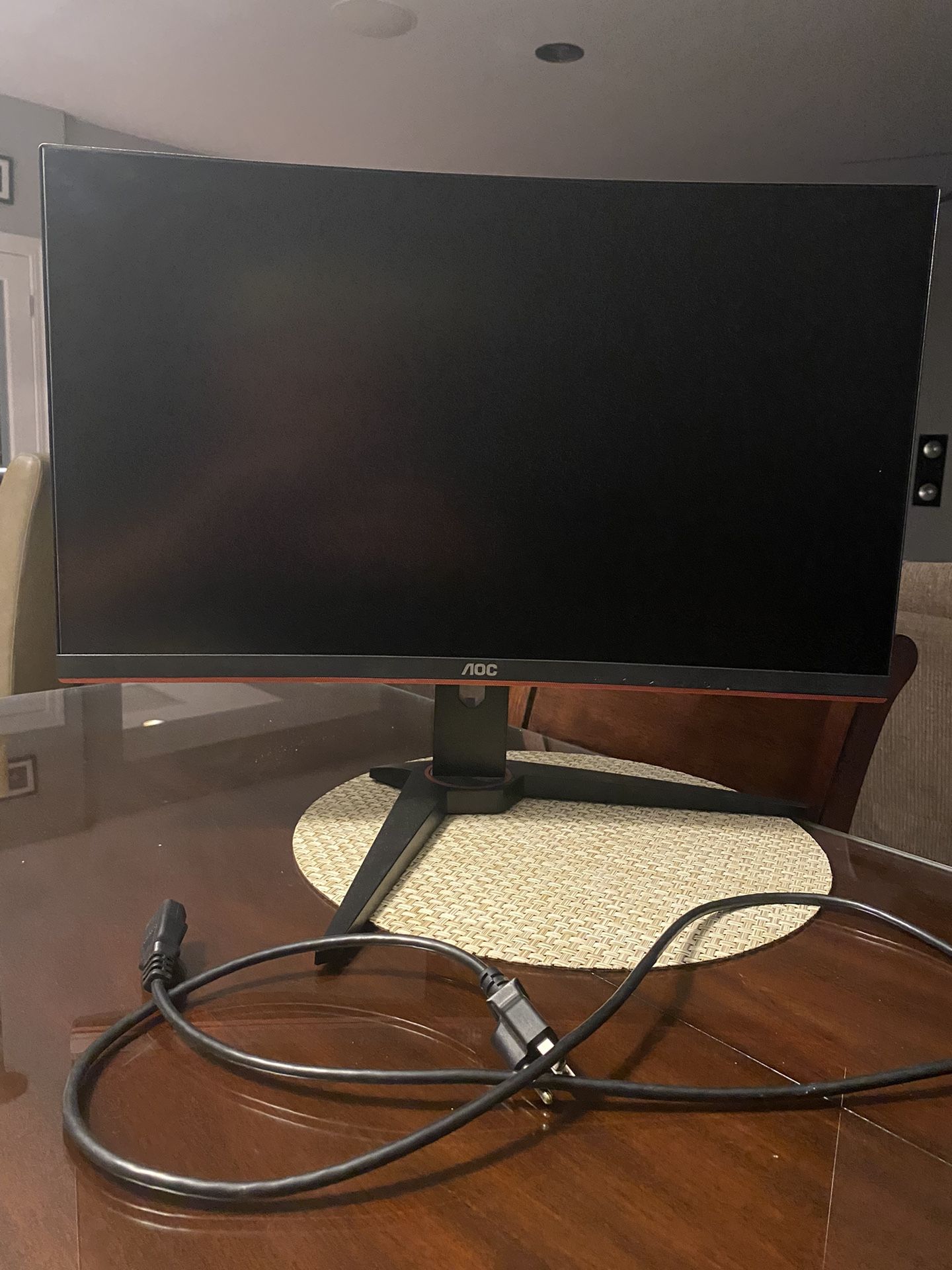 AOC C24G1 24" Curved Frameless Gaming Monitor, FHD 1080p