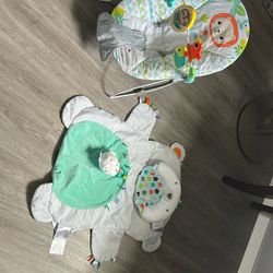 Baby Bouncer And Tummy Time Mat