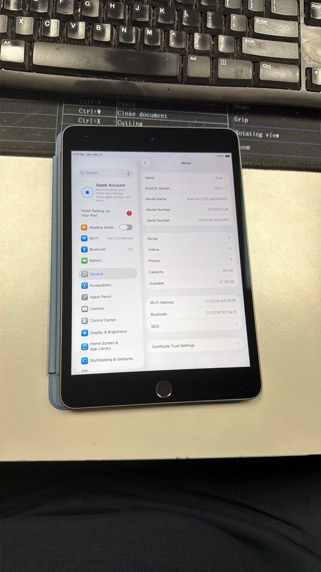 iPad mini (5th Generation) - 64GB - Space Gray - WiFi Only