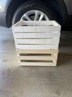 Wooden crates $10 for both