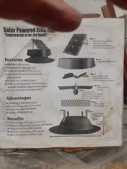Solar Powered Attic Fans