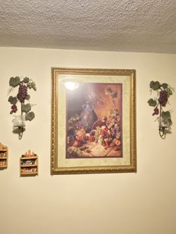 Home Interior Painting & Grape Candle Set