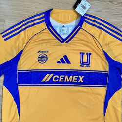 🔥🔥Adidas Tigres UANL 25/26 Home Authentic Jersey - Size XL