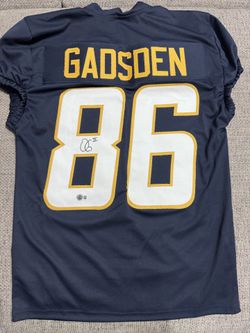 ORONDE GADSDEN II Signed Autograph Custom Jersey-Beckett-Los Angeles Chargers