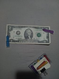 🇺🇸"$2. Dollar Bill. (11-22-99=Out Of Alignment) 2003