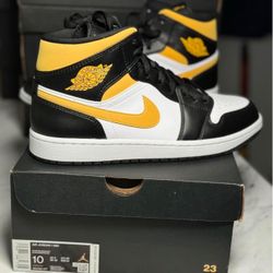 Jordan 1 White Pollen Black (New) Size 10 