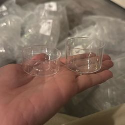 Clear Acrylic Tealight Candle Holders – bulk lot, new.