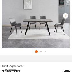 gray dining table set 