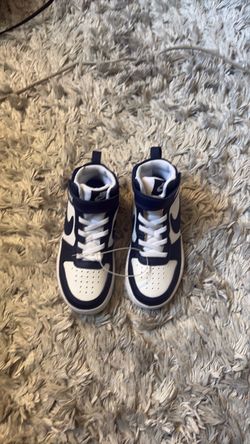 Nike High-Top Sneakers Navy and White Size 11c