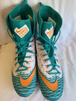 Nike Size 15 Force Savage Elite Football Cleats AJ6603-104 Miami Dolphins