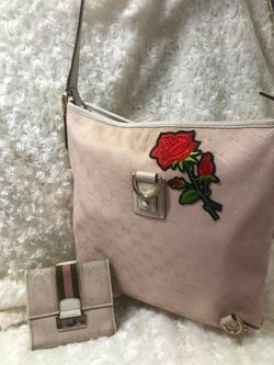 Authentic Gucci sling & wallet set