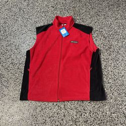 Men’s fleece vest Columbia xl  new with tags 