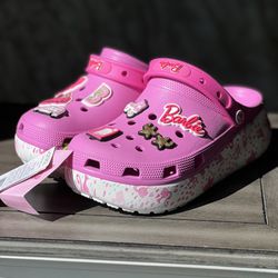 Barbie Crocs - Kids size J6 - NEW
